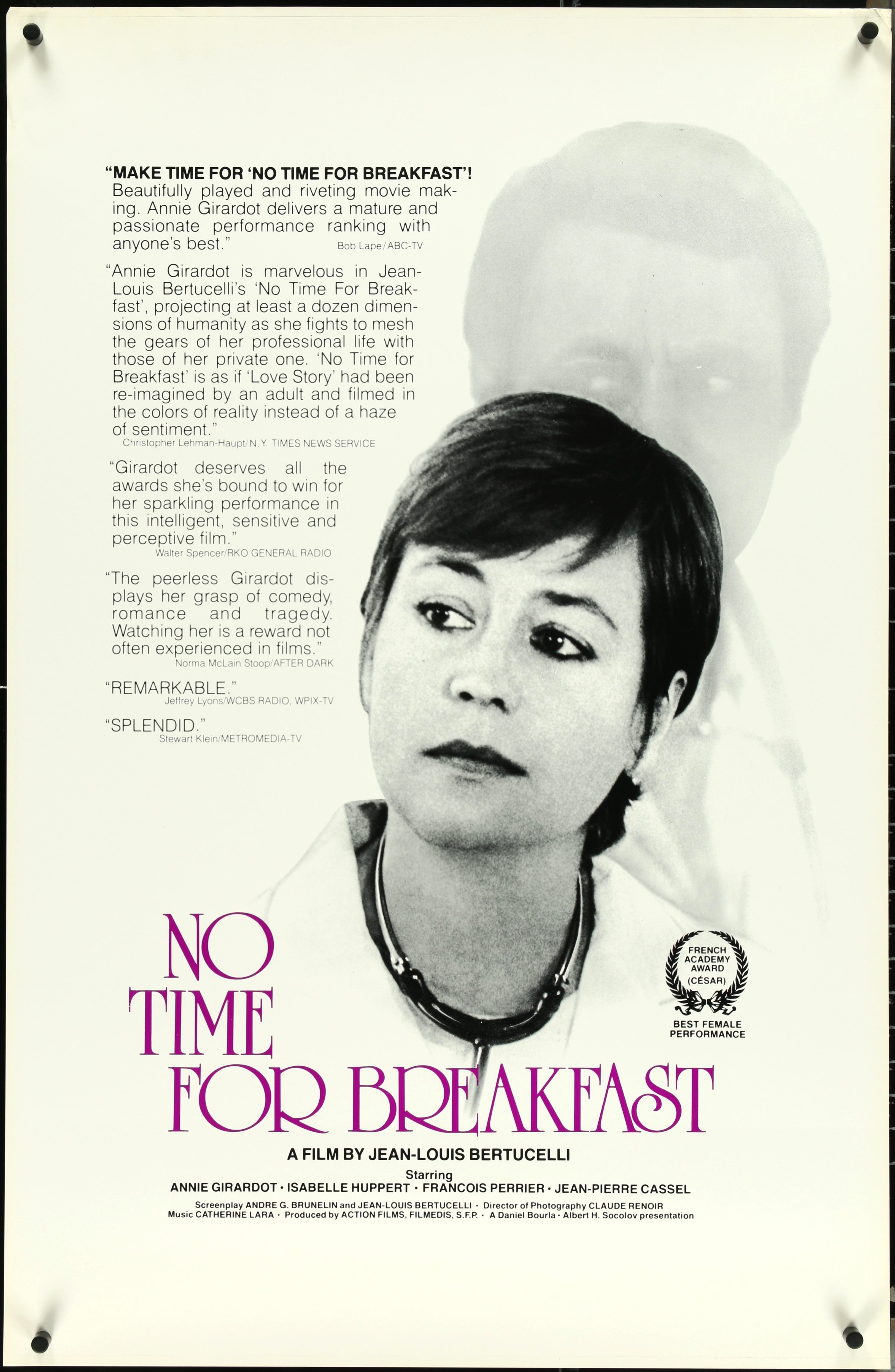 NO TIME FOR BREAKFAST (DOCTEUR FRANÇOISE GAILLAND) (1978)